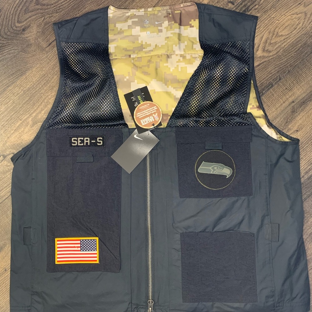 NFL Seattle Seahawks Nike Salute to Service 2020 Utility Vest